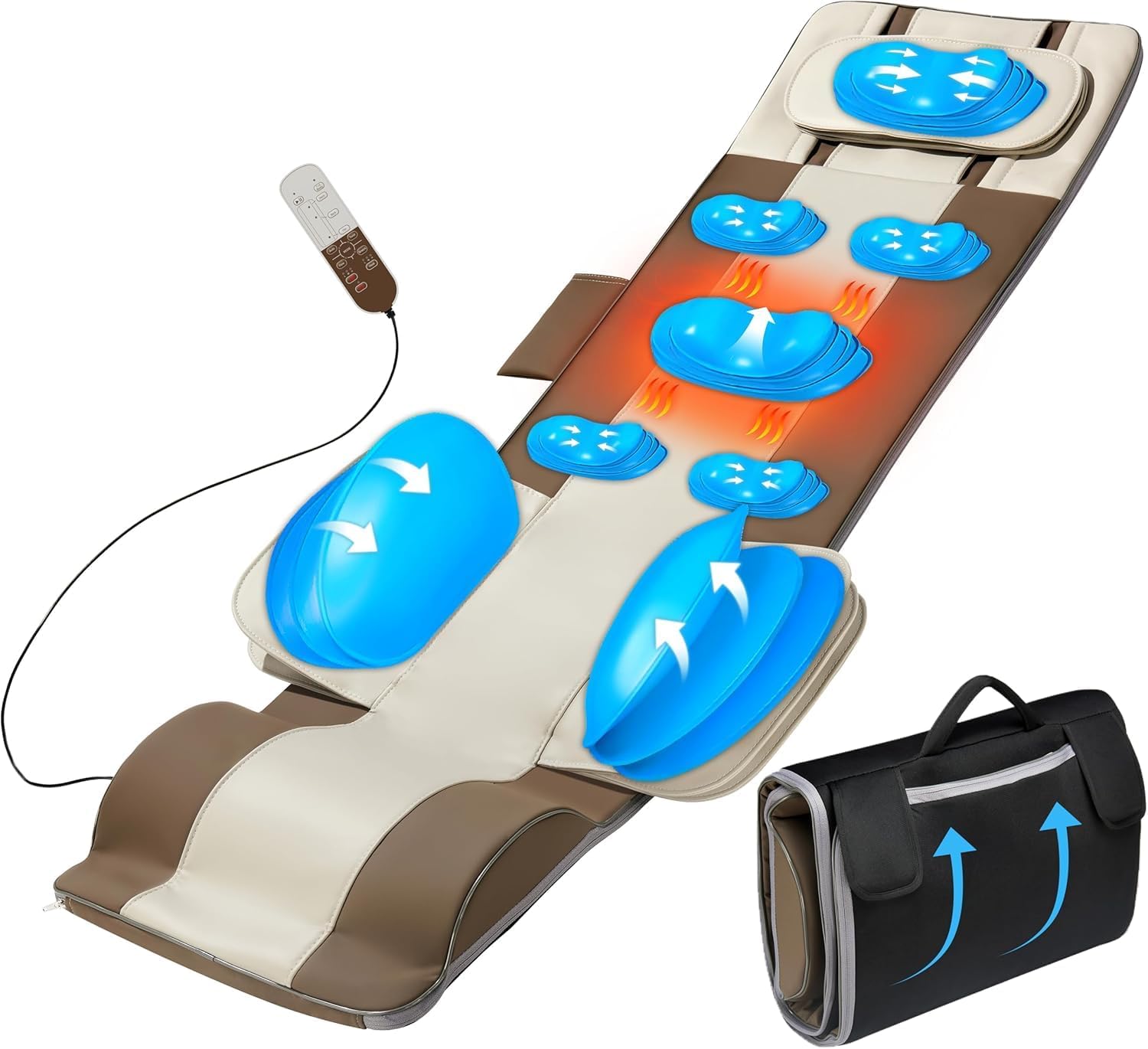 Full Body Massage Mat, 3D Body Stretching & Lumbar Pull,