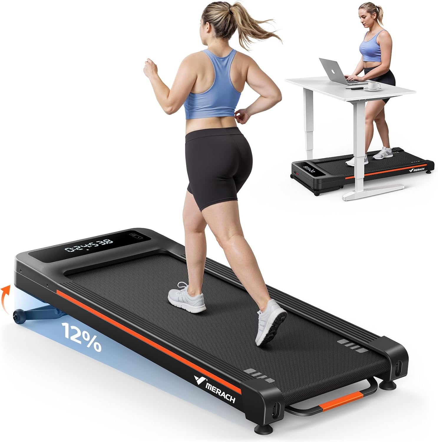 MERACH Heavy Duty Walking Pad Treadmill