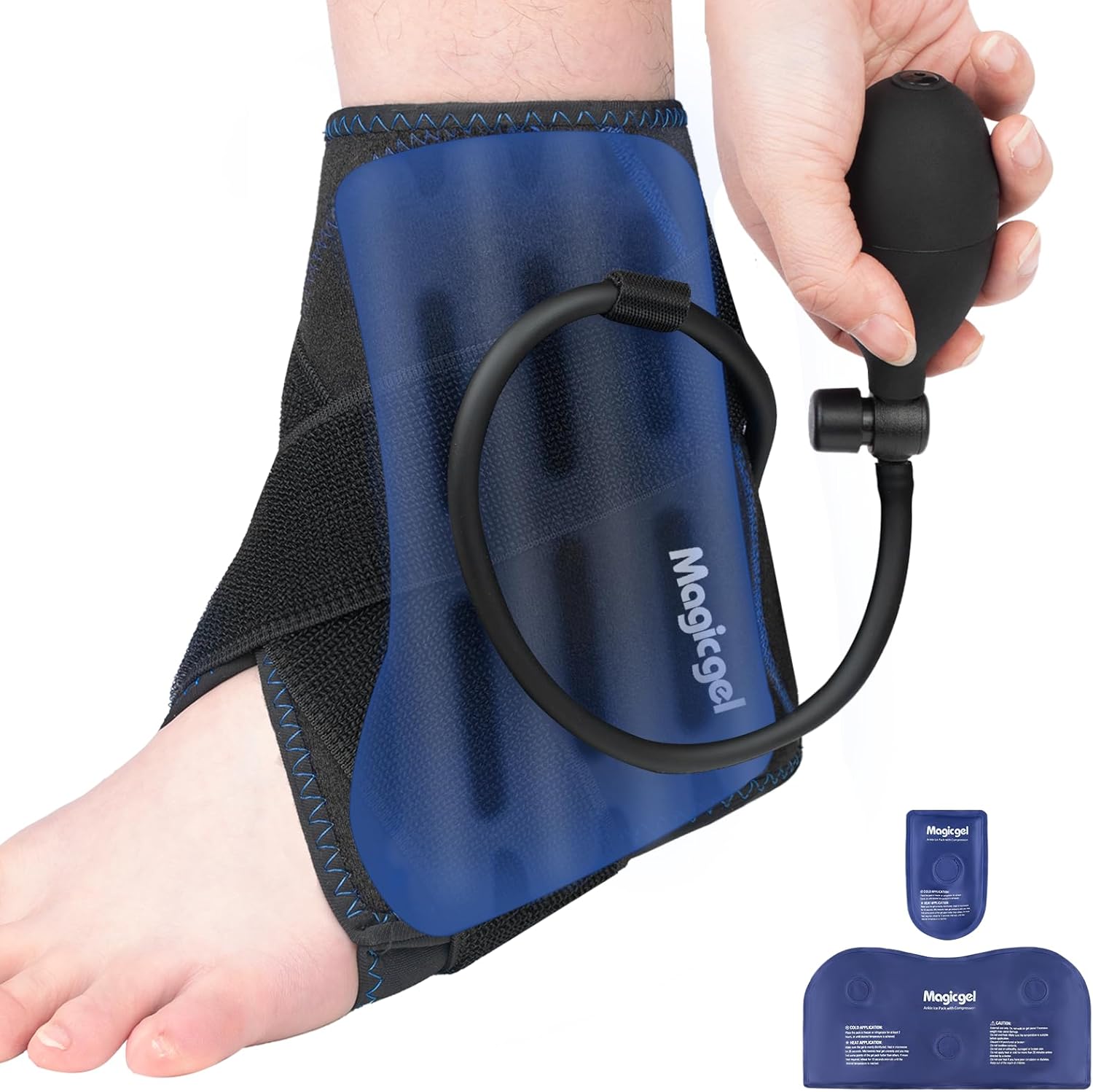 Magic Gel Compression Ankle Ice Pack Wrap