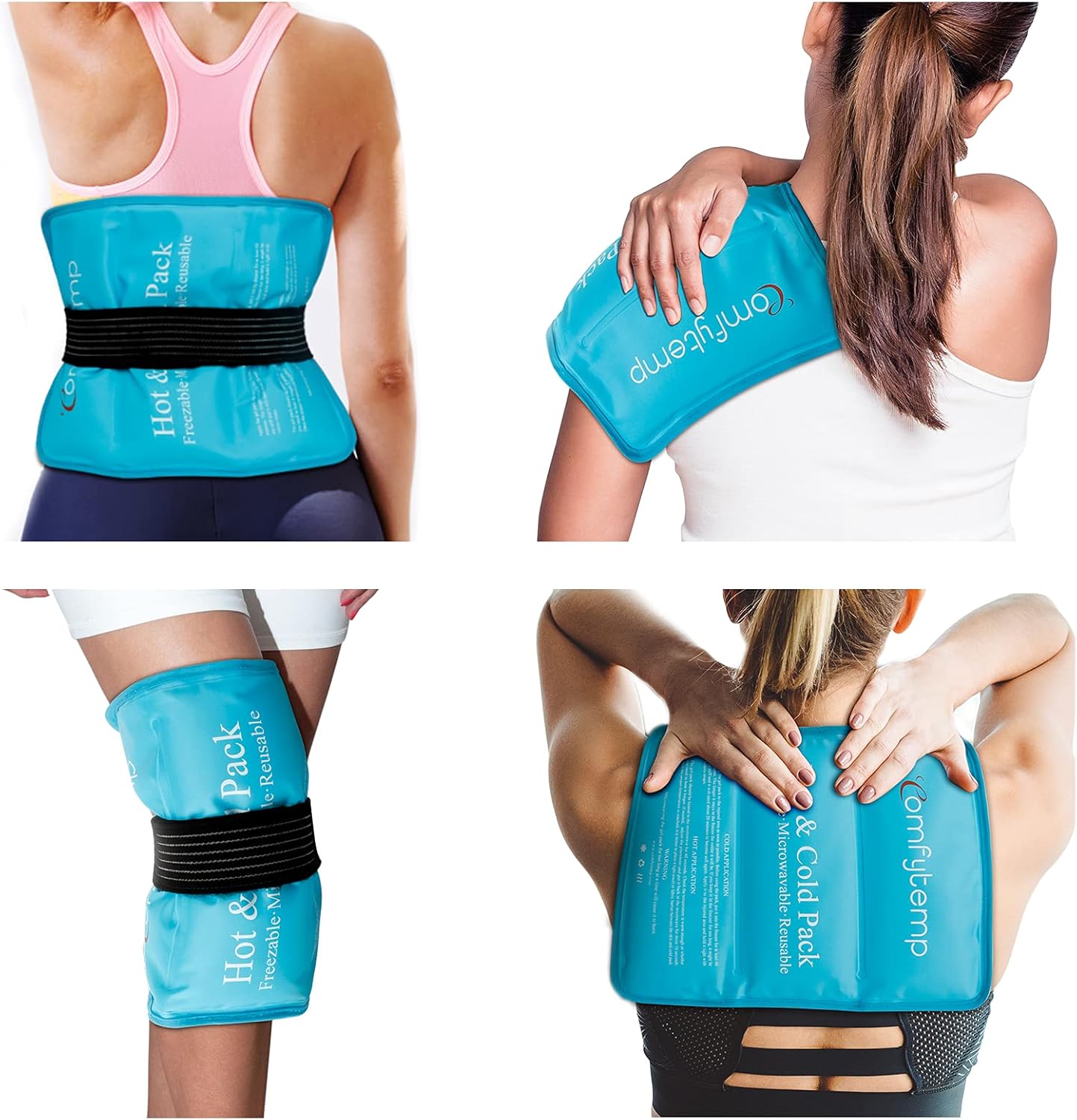 Comfytemp Reusable Gel Ice Pack for Sports Injuries