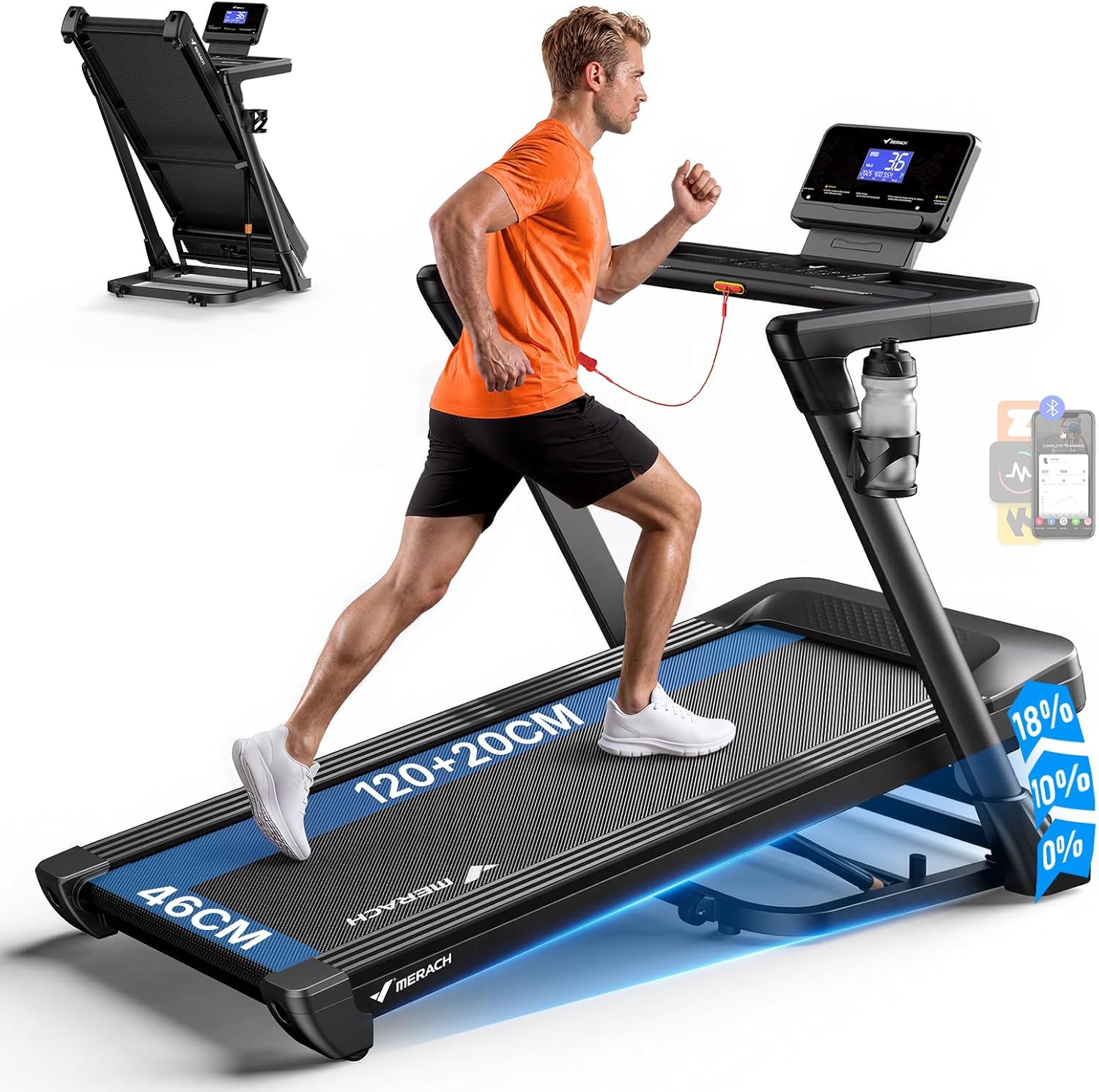 MERACH Performance Folding Treadmill