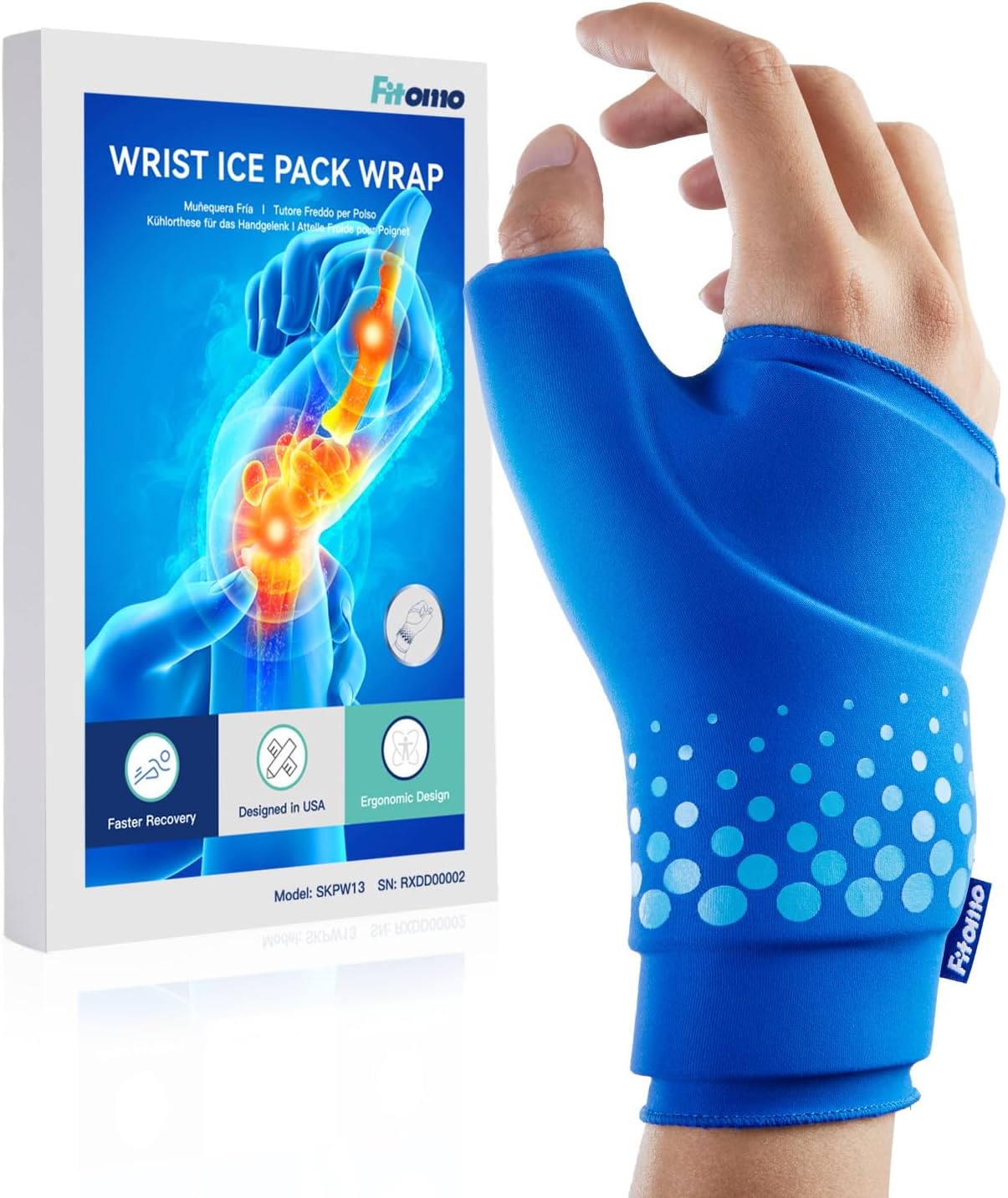 Fitomo Thumb & Wrist Ice Pack Wrap