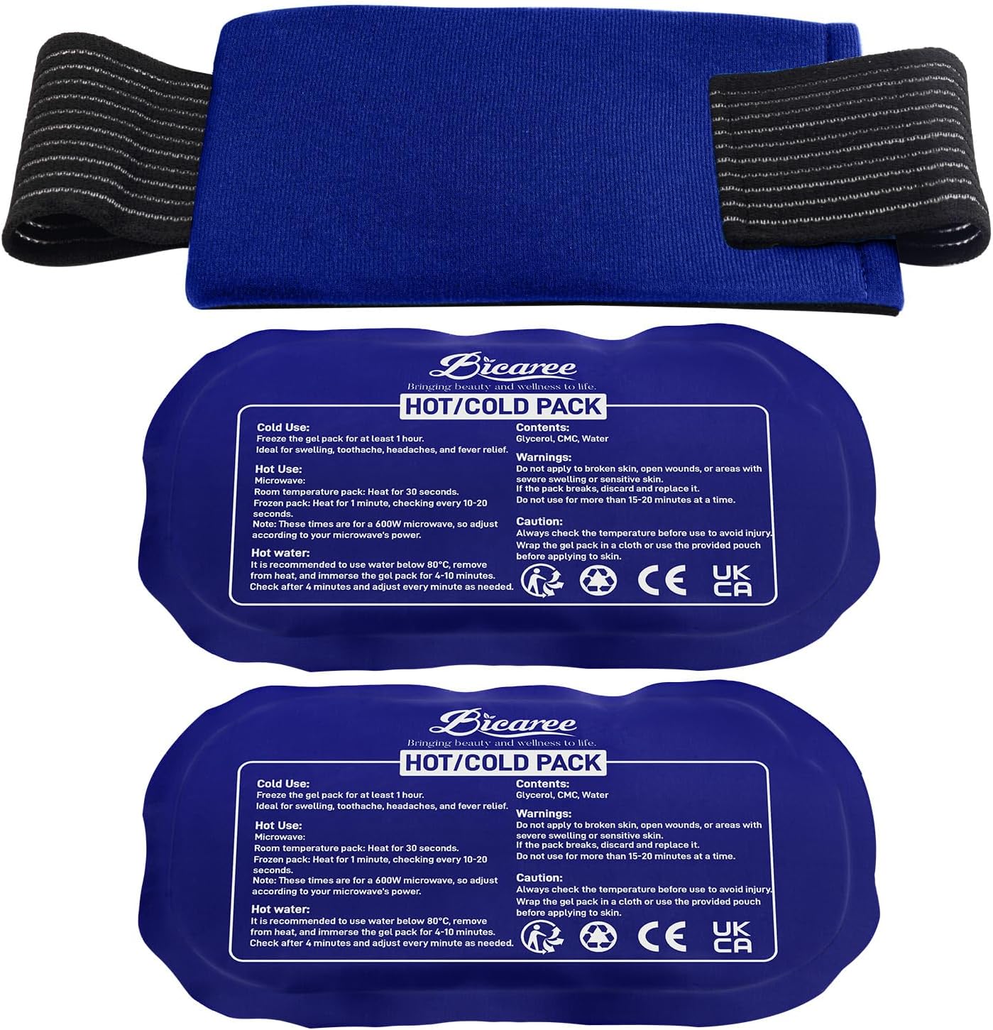 BICAREE Reusable Gel Ice Packs