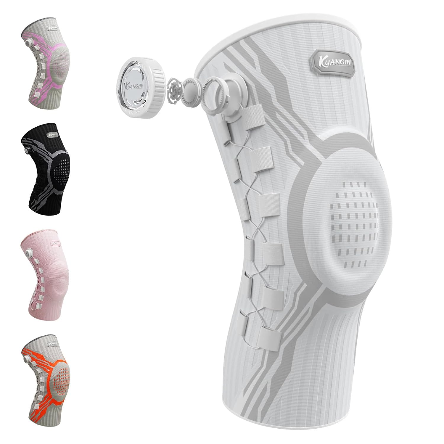 Kuangmi Knee Brace for Support - Adjustable Compression