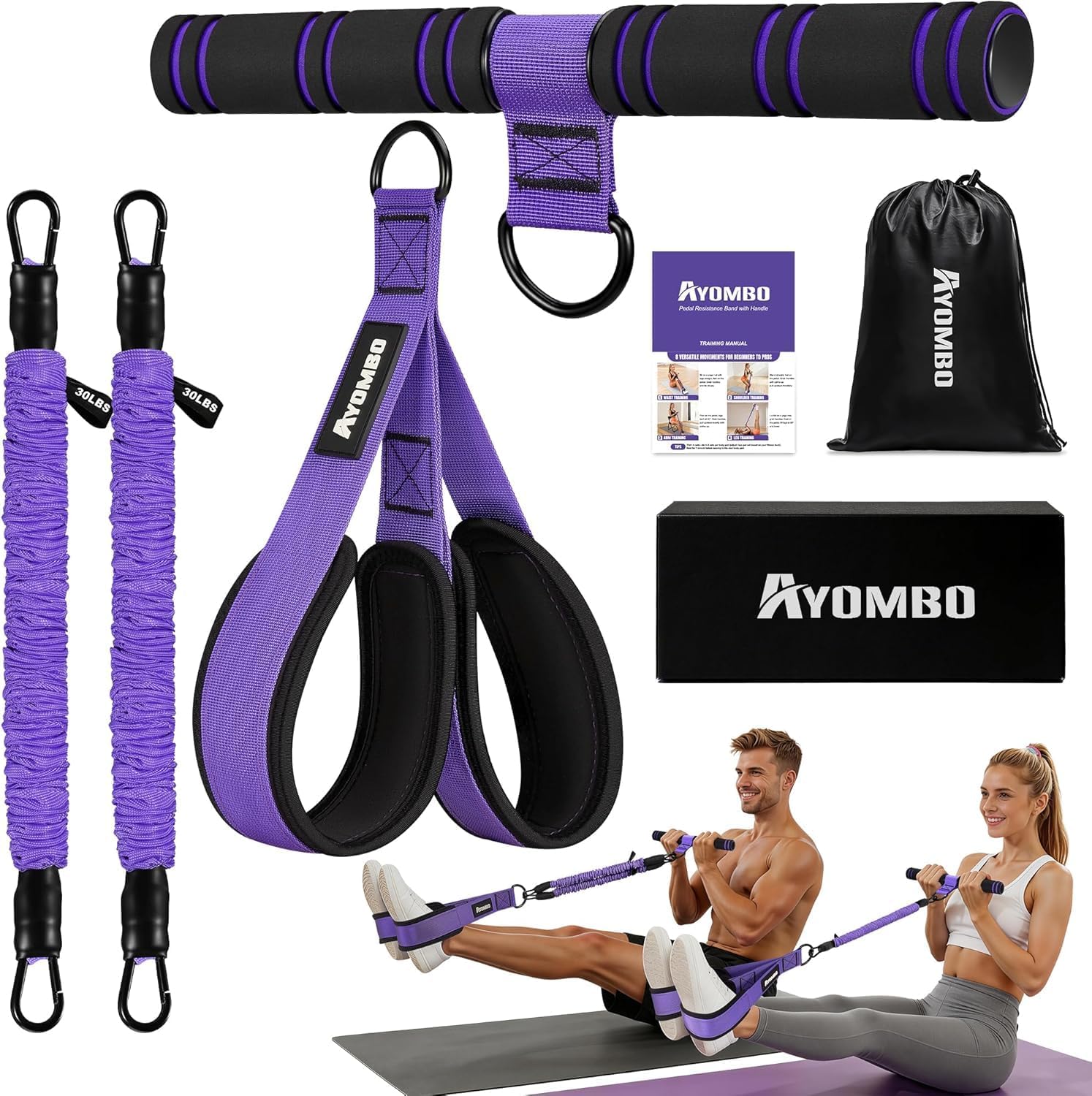 Ayombo Upgrade Pedal Resistance Band