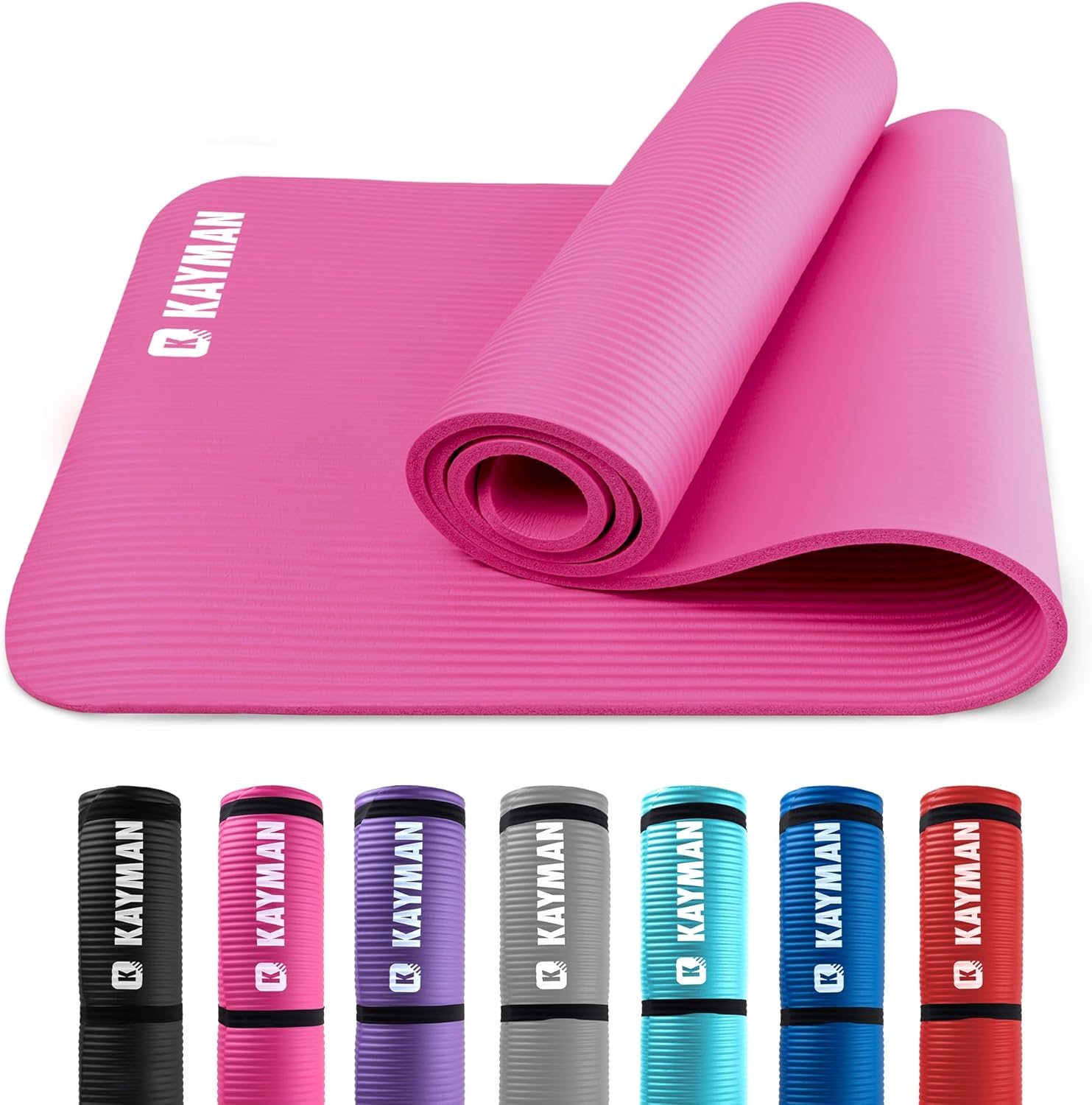 KAYMAN Yoga Mat – Multi-Purpose Extra Thick Foam Exercise Mats