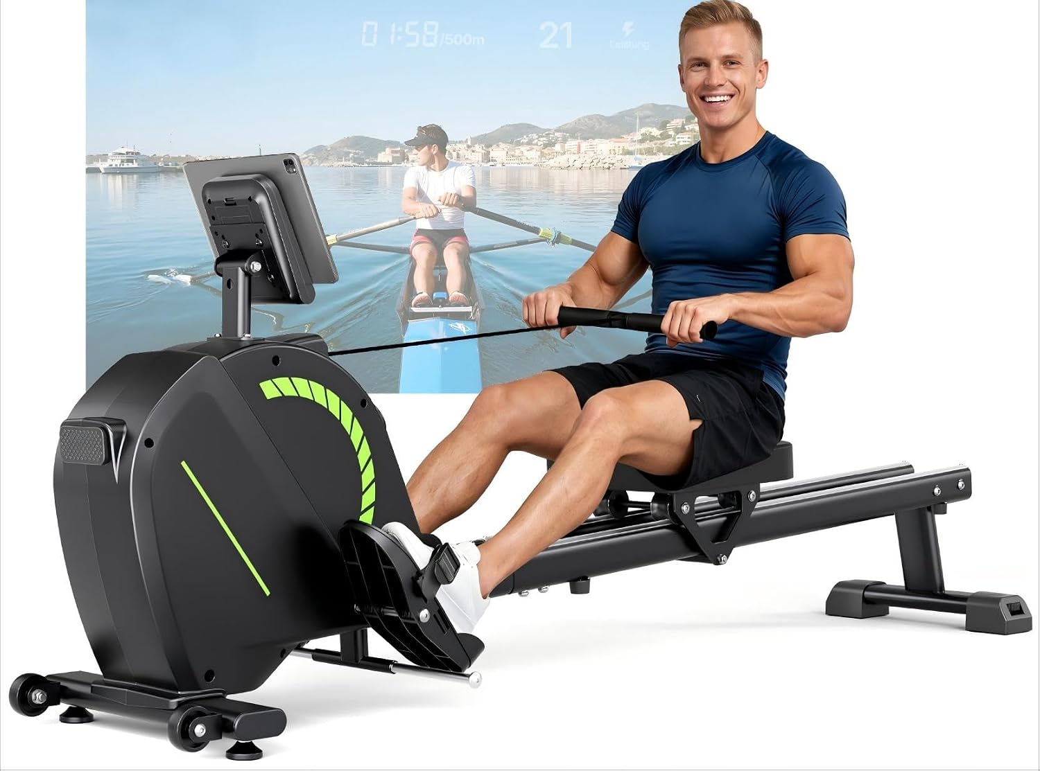 Dripex 16-Level Magnetic Rowing Machine