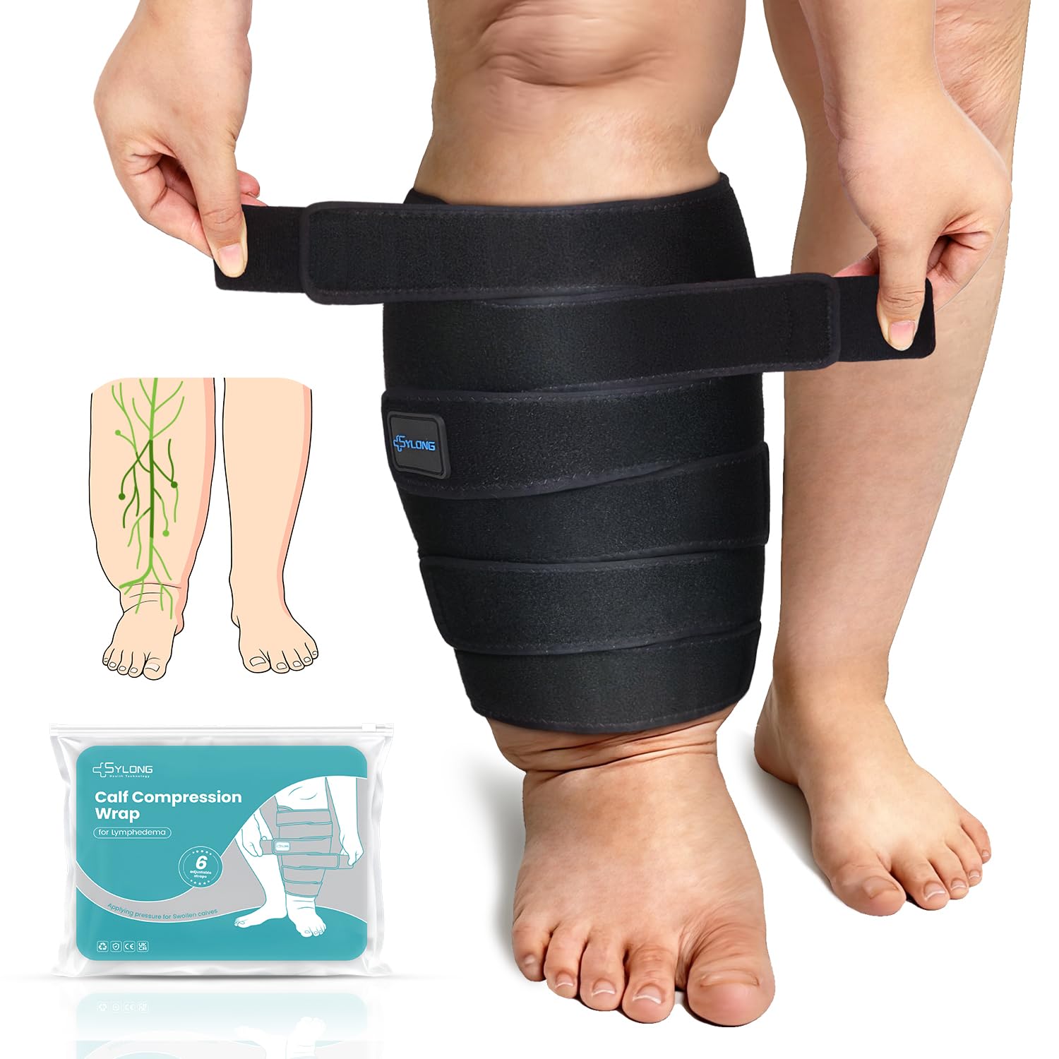 Sylong® Swelling Edema Calf Compression Wrap
