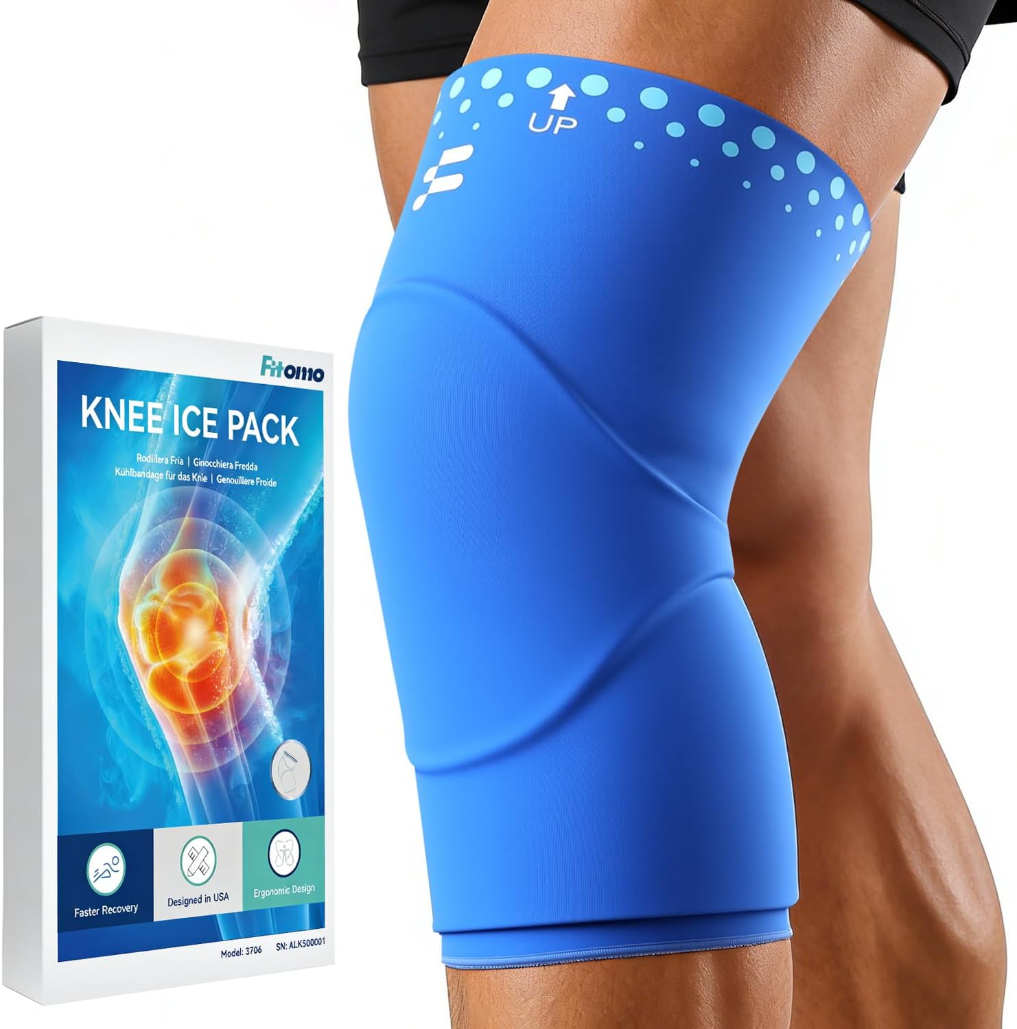 Fitomo Knee Ice Pack Wrap,