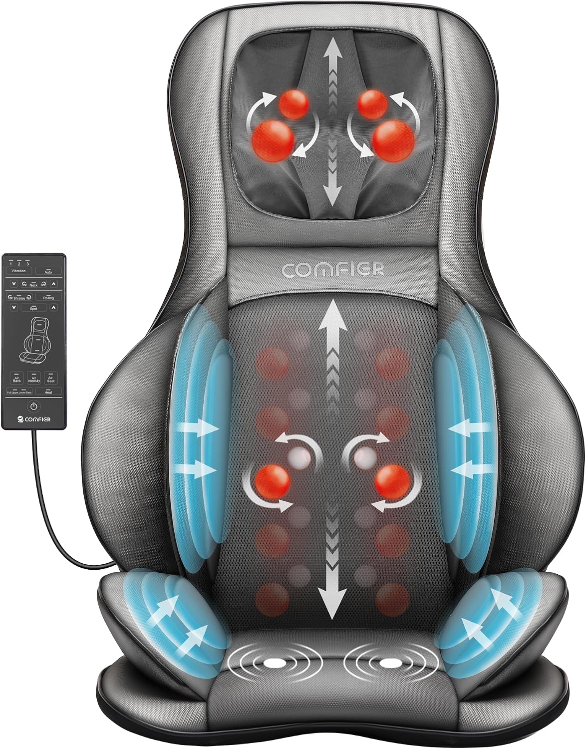 COMFIER Shiatsu Massage Chair Pad