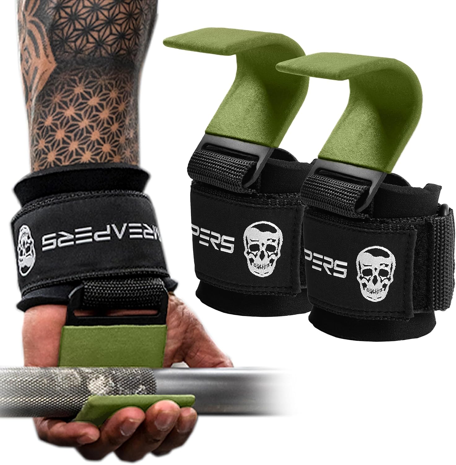 Gymreapers Weight Lifting Hooks (Pair)