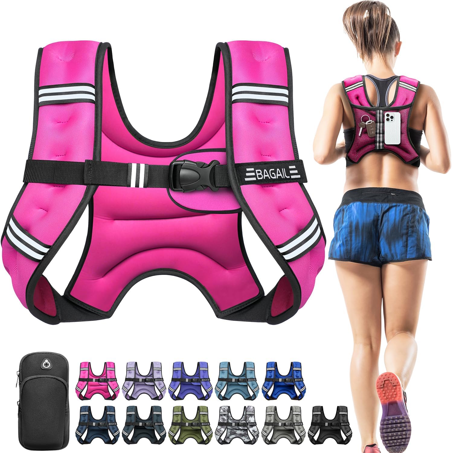 BAGAIL Weighted Vest for Strength Training