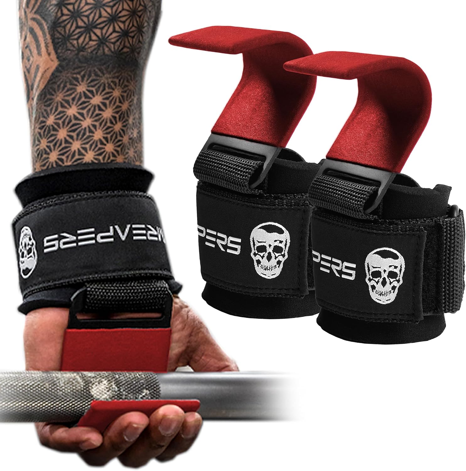 Gymreapers Weight Lifting Hooks (Pair)