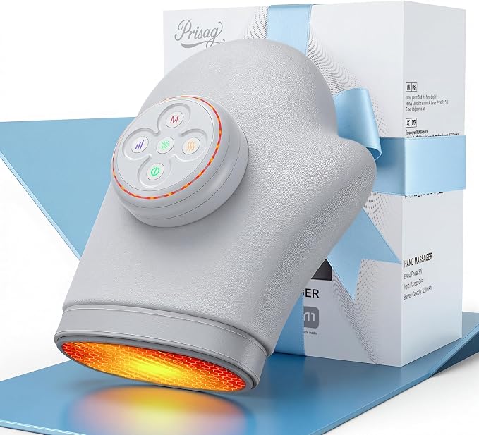 Hand Massager Grey with Heat,
