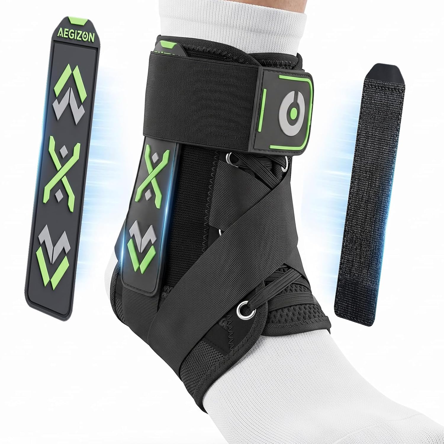 Ankle Support with Side Stabilizing Pads