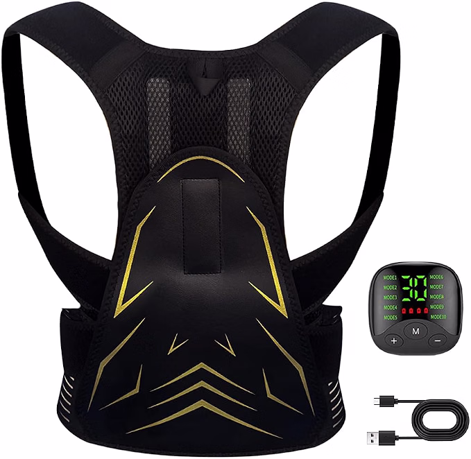 EMS Muscle Stimulator, Back Shoulder Massager ABS Trainer,