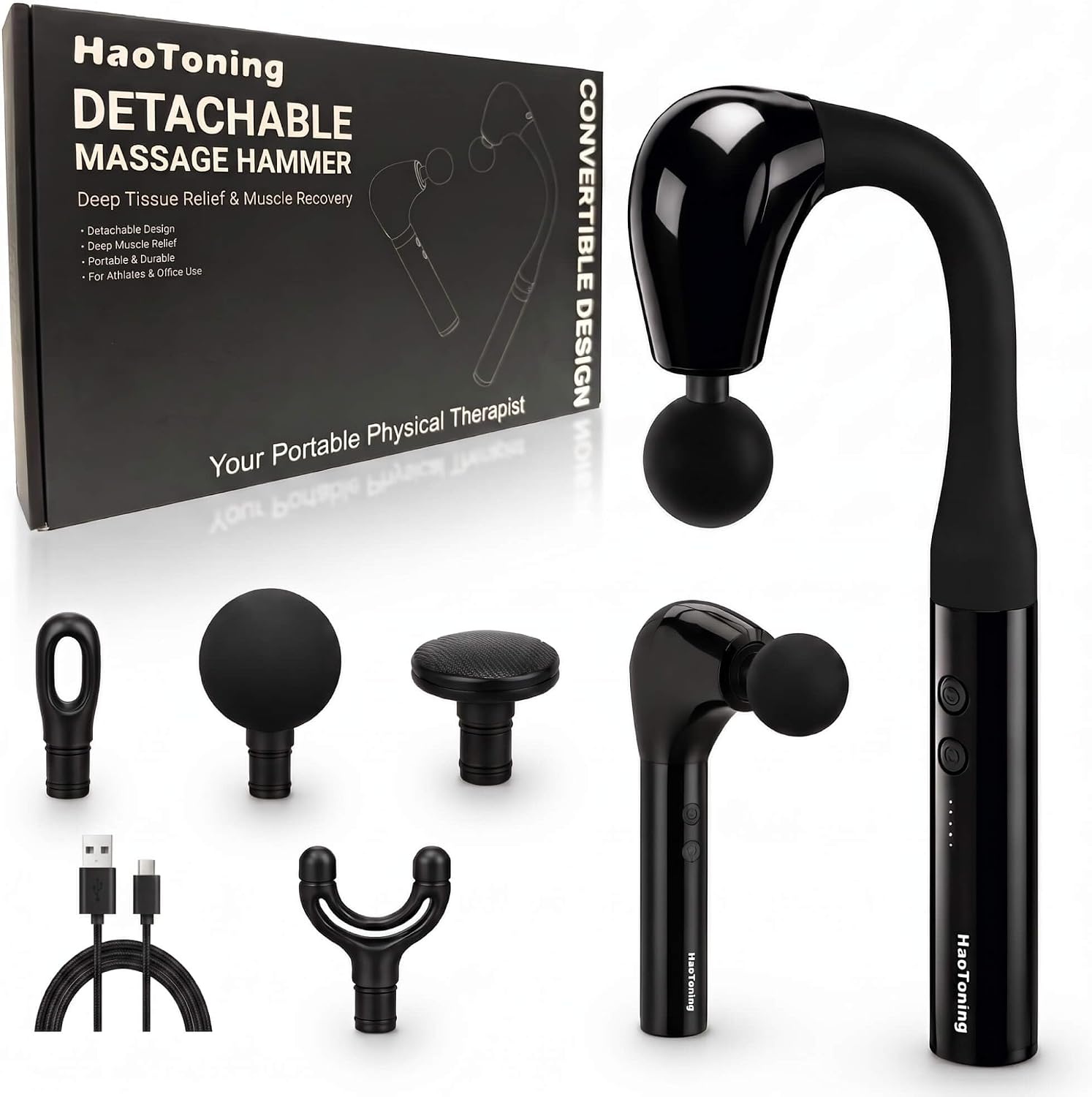 Long Handle Deep Tissue Massage Gun