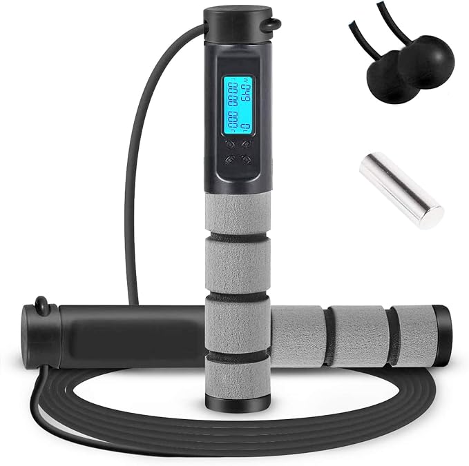 Skipping Rope, Wastou Jump Rope Speed Calorie Counter,