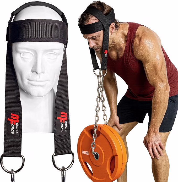 Neck Trainer with Steel Chain Supports